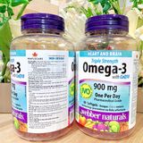  NK - Viên uống bổ sung Omega3 Webber Naturals Triple Strength Omega3 with CoQ10 900mg 80 viên 