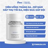  NK - Viên uống trắng da chống lão hóa Codeage Liposomal Glutathione 1000g 60 viên 