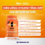  Viên uống bố sung vitamin tổng hợp cho nữ One A Day Women Multivitamin Daily Essentials dưới 50 tuổi 200 viên 
