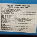  Sữa Tắm Gội cho nam Coast Classic Scent Hair & Body Wash 946ml 32Oz 