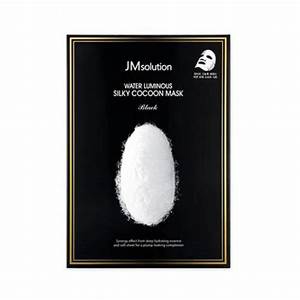  NK - Hộp 10 miếng mặt nạ cấp ẩm và phục hồi da JMsolution Water Luminuous Silky Cocoon Black Mask 35ml 