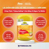  NK - Kẹo bổ sung cho bé Nature's Way Kids Smart Vita Gummies Vitamin C + Zinc 60 viên 