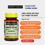  (S12/26) NK - Viên uống bổ não Mason Natural Ginkgo Biloba 60 viên 