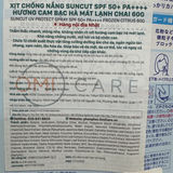  NK - Xịt chống nắng Suncut Kose SPF 50+ PA++++ hương cam bạc hà mát lạnh 60g 