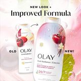  Sữa tắm Olay Fresh Radiance Vitamin B3 and Antioxidant Blend Body Wash - Black Cherry and Vanilla 22Oz 650ml 