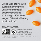  Vitamin D3 K2 Sports Research 2500IU + 100mcg MK7 60 (Viên) Nang Chay – Hỗ Trợ Xương Khớp, Tăng Hấp Thụ Canxi, Chuẩn Non-GMO Mỹ 