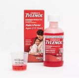  Siro giảm đau hạ sốt cho bé Tylenol Children's Dye-free Pain + Fever Relief Liquid Nature Cherry Flavor 4Oz 120ml 