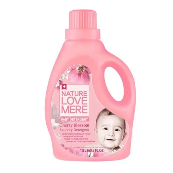 NK - Nước giặt quần áo trẻ em thuần chay Nature Love Mere chiết xuất Cherry 1.8L 