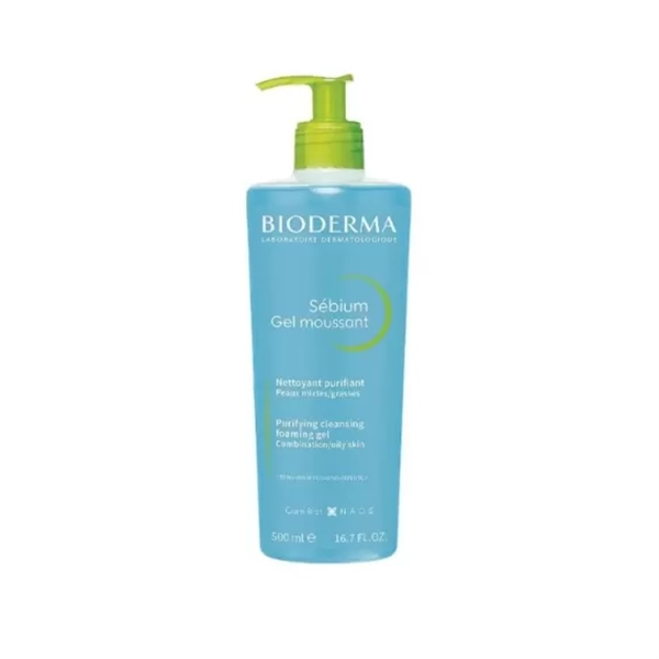  NK - Sữa rửa mặt cho da dầu hồn hợp Bioderma xanh 16.9Oz 500ml 