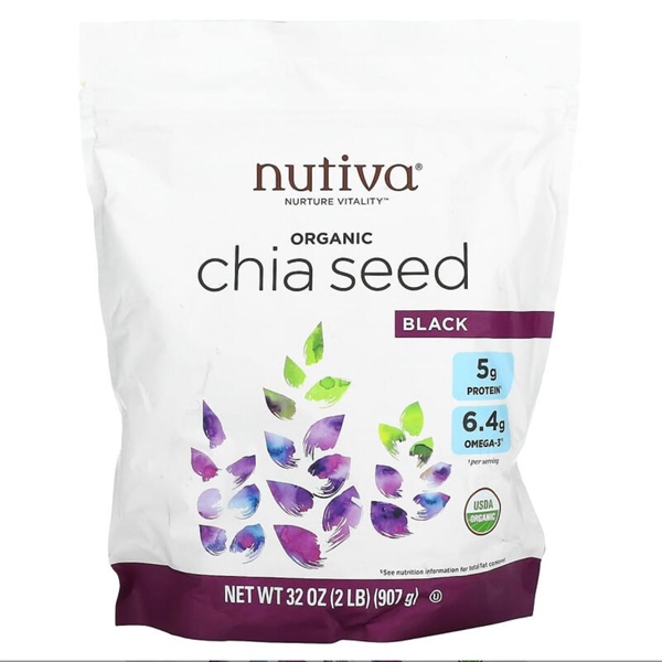  Hạt chia Nutiva Organic Premium Chia Seeds Black 32Oz 907g 