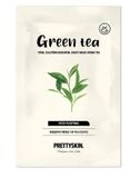  NK - Mặt nạ trà xanh PrettySkin Green Tea Total Solution Essential Sheet Mask 0.81Oz 23g 