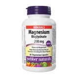  NK - Viên uống bổ sung Webber Naturals Magnesium Bisglycinate 200mg lọ 60 viên 