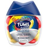  Viên nhai hỗ trợ dạ dày Tums Chewy Bites + Gas Relief Chewable Lemon and Srawberry 28 viên 