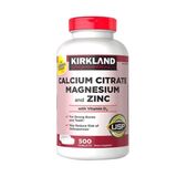  NK - Viên uống bổ sung Kirkland Calcium Citrate Magnesium And Zinc 500 viên 