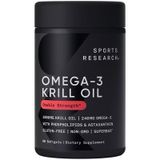  Viên uống bổ sung Omega Sports Research Krill Oil 1000mg with Astaxanthin 60 viên 