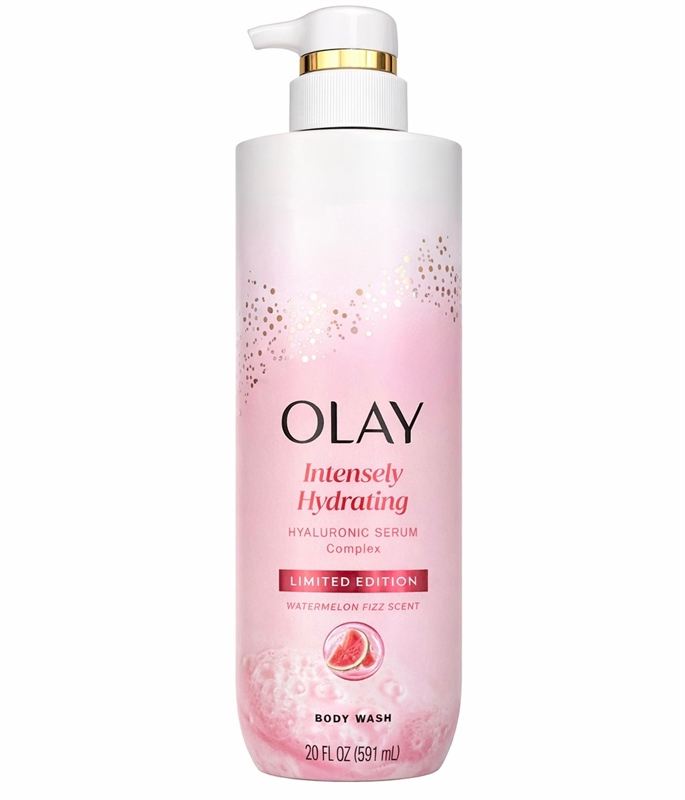  Sữa tắm dưỡng ẩm hương dâu tây Olay Intensely Hydrating Limited Editon Strawberry Fizz Scent 20Oz 591ml 