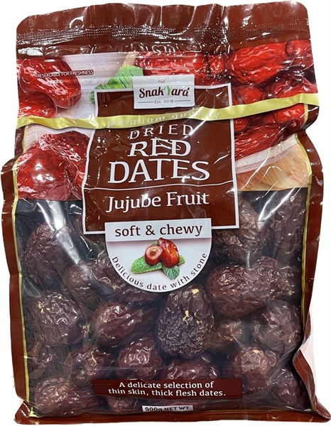  Táo đỏ Snak Yard Dried Red Dates Jujube Fruit Soft & Chewy 900g 
