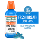  NK - Nước súc miệng TheraBreath Fresh Breath Dentist Icy mint hương bạc hà 473ml 