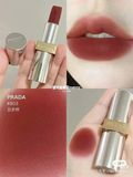  Son thỏi mini màu đỏ nâu đất Prada Beauty Monochrome Hyper Matte B03 Mahogany 0.04Oz 1.3g 