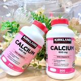  NK - Viên uống bổ sung canxi Kirkland Signature Calcium 600mg + D3 500 viên 