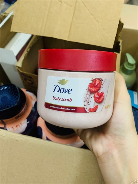  Tẩy tế bào chết Dove Cherry & Chia Milk Body Scrub 15Oz 425g 