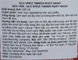  NK - Sữa tắm Old Spice Timber Body Wash – Sandalwood + Cypress 532mL (18 FL OZ) 