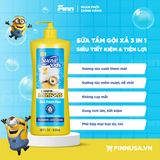  Sữa tắm gội xả cho bé Suave Kids Minions 3-in1 Fresh Fun 28Oz 828ml 