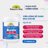  NK - Viên uống bổ sung DHA cho bé Nature's Way Kids Smart Bursts High DHA Omega-3 Fish Oil 60 viên 