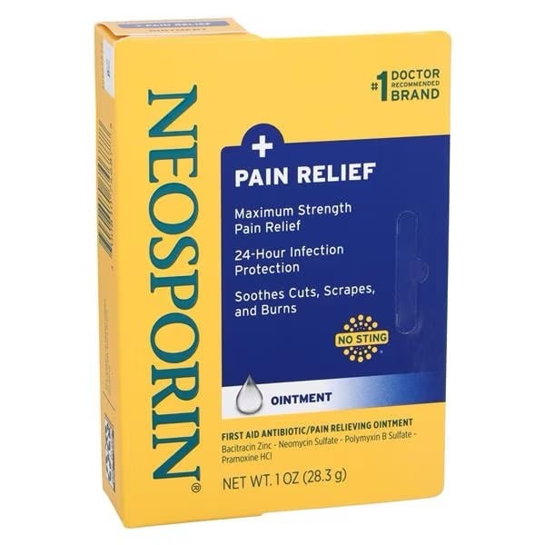  Kem bôi hỗ trợ làm lành vết thương Neosporin + Pain Relief Ointment 1Oz 28.3g 