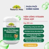  NK - Viên uống bổ sung vitamin tổng hợp Nature's Way Complete Daily Multivitamin with Antioxidants 200 viên 