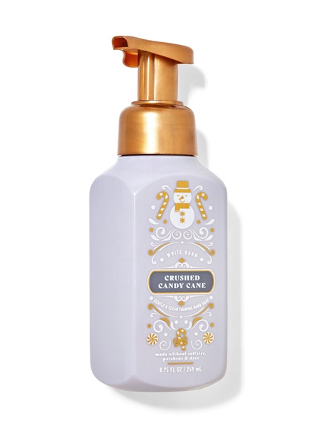  NK - Nước rửa tay dạng bọt BBW Gentle & Clean Foaming Hand Soap Crushed Candy Cane 8.75Oz 259ml 