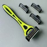  NK - Set dao cạo râu 5 lưỡi kép Xfit Kai (1 thân và 4 lưỡi thay thế) 