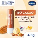  NK - Son dưỡng môi giúp cấp ẩm, ngừa nứt nẻ bơ ca cao Vaseline Lip Therapy Cacao Butter 0.16Oz 4.8g 