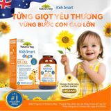  NK - Thực phẩm bổ sung VitaminD3K2 Organic cho bé từ sơ sinh Nature's Way Kids Smart Drops Vitamin D3 + K2 11ml 