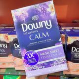 Giấy thơm quần áo Downy Infusions Calm Lavender and Vanilla Bean 65 tờ 