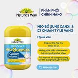  NK - Kẹo bổ sung canxi và vitamin D3 cho bé Nature's Way Kids Smart 60 viên 
