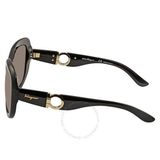  Mắt kính Salvatore Ferragamo Gradient Smoke Oval Ladies Sunglasses SF727S 001 53 