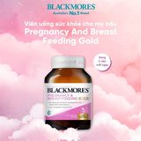  (S03/27) (Úc) Viên uống bổ sung vitamin cho bà bầu Blackmores Pregnancy & Breast Feeding Gold 60 viên 