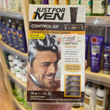  (SNL) Dầu gội xả Just For Men Control GX Grey Reducing Gradual Hair Color for Stronger and Healthier Hair 4Oz 118ml 