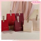  Hộp quà tặng Happy trắng có quai xách size 14.5*11*7cm 