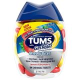  Viên nhai hỗ trợ dạ dày Tums Chewy Bites Gas Relief Chewable Lemon and Srawberry 54 viên 