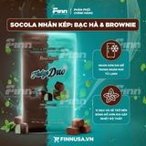  Kẹo sô cô la nhân bạc hà Bouchard Fudge Duo Mint & Brownie Fudge Enrobed with German Chocolate 0.22Oz 625g 