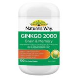  NK-Viên uống bổ não Nature's Way Ginkgo 2000 Brain & Memory 120 viên 