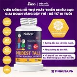  Viên uống tăng chiều cao cho bé 10 tuổi trở lên Nubest Tall Teen Powerful Growth 60 viên 