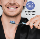  Set 6 bàn chải Reach Essentials Toothbrush with Toothbrush Covers, Multi-Angled Medium Bristles 