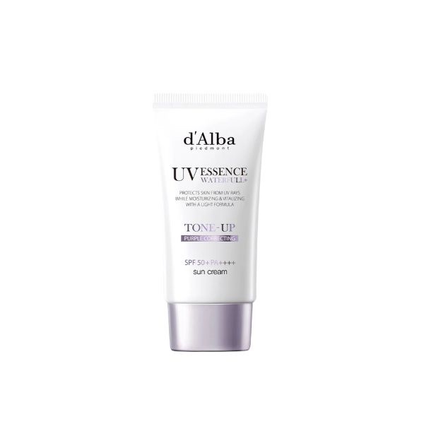  NK - Kem chống nắng nâng tông hiệu chỉnh màu da sạm tối D'Alba Waterfull Tone-Up Purple Correcting SPF 50+ Sun Cream 50ml 