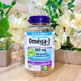  NK - Viên uống bổ sung Omega 3 Webber Naturals Triple Strength Omega-3 900mg 80 viên 