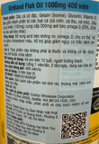  Viên uống dầu cá Kirkland Signature Fish Oil Concentrate with Omega-3 Fatty Acids 400 viên 