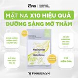  NK - Hộp 10 miếng mặt nạ dưỡng da, hỗ trợ làm sáng da Mediheal Derma Synergy Wrapping Mask Niacinamide X Glutathione 25ml 