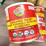  (SALE-SLL) Sữa Mỹ cho bé Earth's Best Organic Dairy Infant Formula for Babies 0-12 Months, Milk-Based Powder 595g 21Oz 